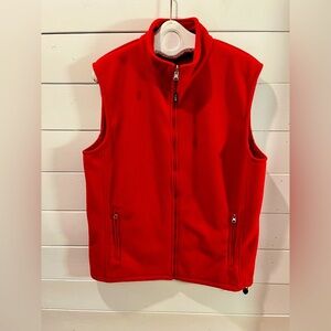 ❤️ GURU Sportswear – Red Fleece Vest – Size L (New with tag)